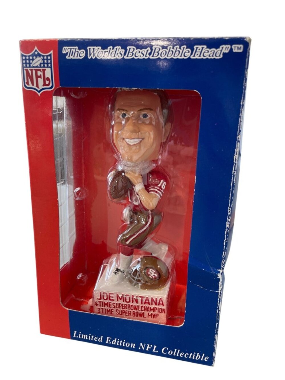 Bobble Dreams Joe Montana Limited Edition NFL Bobble Head Collectible Retro NEW